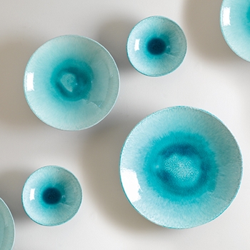 Chamomile Turquoise Charger