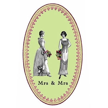 Mrs & Mrs Tea Towel