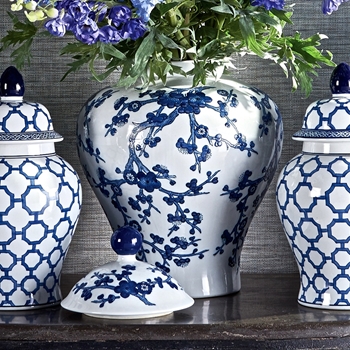 Delft Jar Empress 15W/24H with Lid