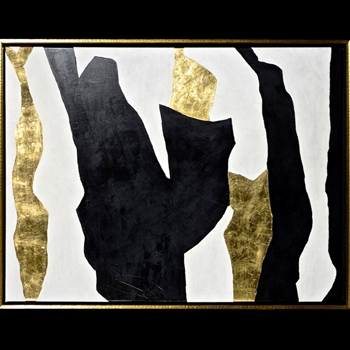 55W/41H Framed Canvas Ode To Motherwell