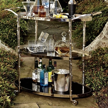 Bar Cart - Arbor Nickel 43W/20D/38H