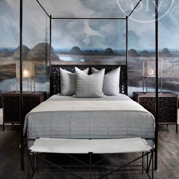 Bed - OLY Lorca Bronze  Q/K 66W/87D/94H (Q)