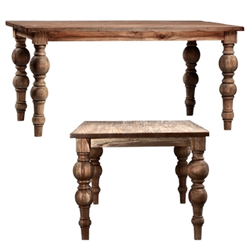 Dining Table - Campbell 62x39x30 Mindi Wood