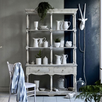 Etagere - Emilia Vintage White 51W/19D/81H