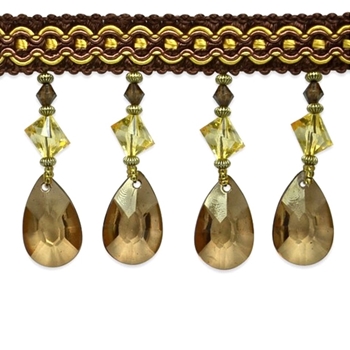 Glass Fringe - Mariella 2. 5/8IN Amber