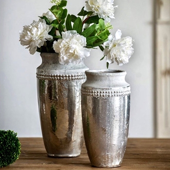 Vase - Athena Silver 6X11 Small
