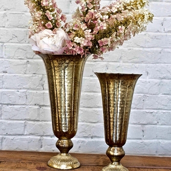 Urn - Lita Gold Trumpet LARGE 8W/17H