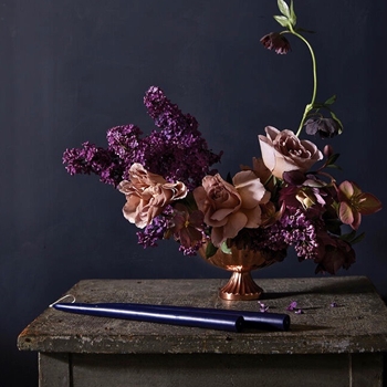 Candle - The Floral Society - Midnight Taper 12IN PAIR