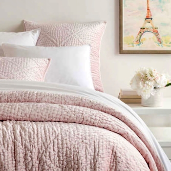 Pine Cone Hill - Parisienne Velvet Slipper Pink Quilt Queen 92W/96L