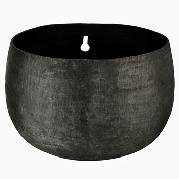 Planter - Wall Pot Patina Black 7W/5H