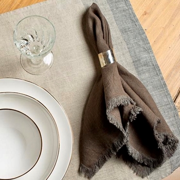 Napkin Linen Bilboa Mocha 22SQ