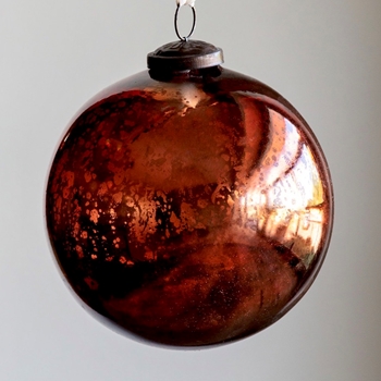 Globe - Mercury Glass Vintage Plum 5.5in