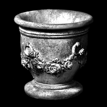 Urn - Garland Ring Fiberstone Soot 10W/10H