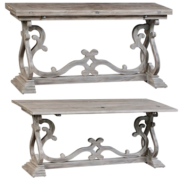 Console - Hawthorn Flip Out 60W/16-30D/30H Grey Wash Pine