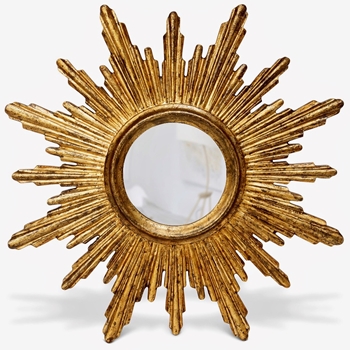26W/26H Mirror - Isolde Sun Gilded Gold