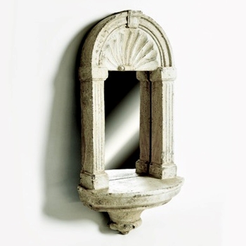 15W/30H Mirror - Niche Classic White Moss 15LB  8in Projection