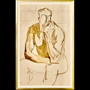 17W/26H Framed Print - Studio Figure 1897 Gold Frame