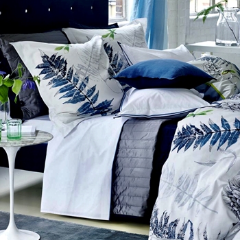 Designers Guild Acanthus Indigo Euro Sham Cover 26SQ