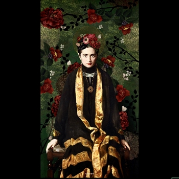 30W/54H Velvet Wall Hanging Voglio Bene France Carmen