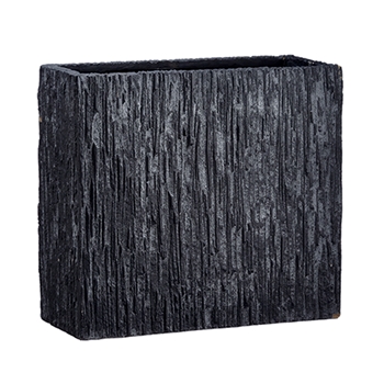 Planter - Narrow High Modern 22w/9d/20H Inches Fibre Cement Black AFC208-BK