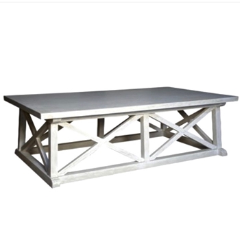Sutton White Wash Coffee Table