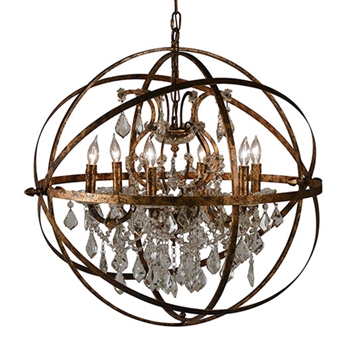 Nice Globe Chandelier 26in