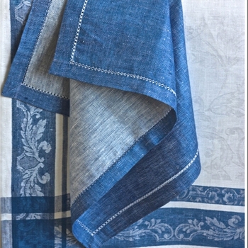 Napkin  - Linen Provence Blue 21SQ