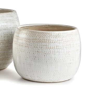 Planter - Kayla Pot White MD 11W/11H