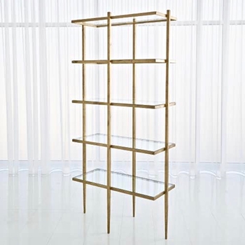Etagere - Laforge Antique Gold Iron 38W/18D/78H