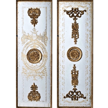 16W/48H Mirror - French Panel Gold Set of 2 Designs