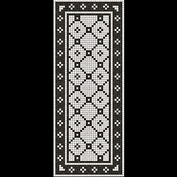 Floorcloth - Mosaic A Allerton 36W/90L Runner