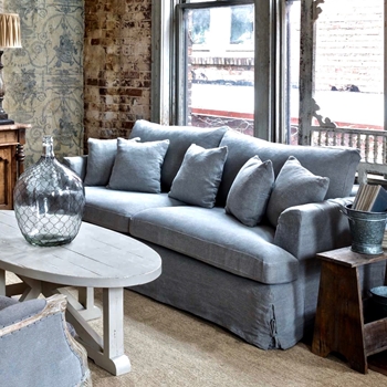 Sofa - Park Hill Linen/Wool Slipcover 84W/39D/33H