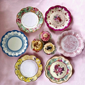 Alice - Paper Plate Chintz Assortment 8IN 12PK