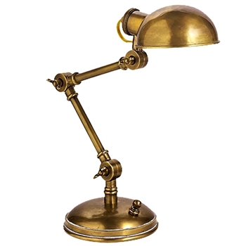 Lamp Table - Task Pixie Hand Rubbed Brass 16W/ 5D/13-18H - E.F. Chapman for Visual Comfort