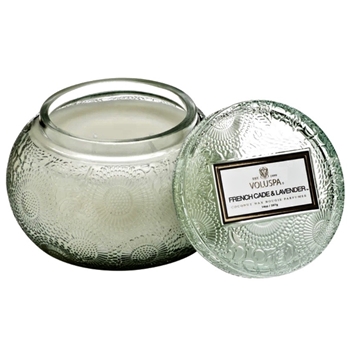 Voluspa - Japonica - French Cade Lavender Chawan Lidded Bowl  14OZ, 50 hour 5X3IN 50HR