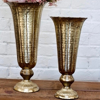 Urn - Lita Gold Trumpet SMALL 6W/14H