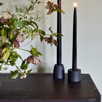 Candle - The Floral Society - Smoke Taper 12IN PAIR