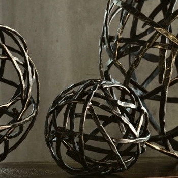 Globe - Bronze Strap SMALL 6IN