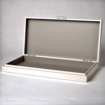 Box - Luxe Ivory LARGE 19W/10D/2.5H - Barbara Barry