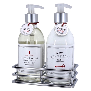 Rue de Marli - Bois Precieux - Hand Soap Pump & Lotion Caddy Set
