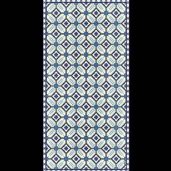 Adama - Cesar Blue 47x24 Vinyl Carpet