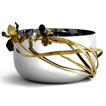 Aram Black Iris Bowl Large 12W/11D/5H