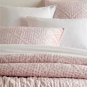 Pine Cone Hill - Parisienne Velvet Slipper Pink Sham Cover King 36W/20H (Pillow Insert Sold Separately)