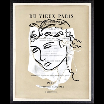 17W/21H Framed Print Parisienne Page XVI