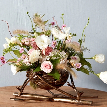 E+E Bowl - Centrepiece Nest Bronze 15W/10D/7.5H