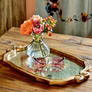 Tray - Eloise Gilt  & Mirror Small 16W/10W