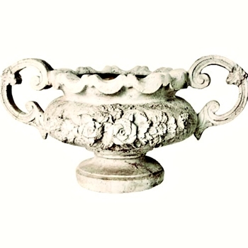 Urn - Heirloom - White Moss Fiberstone 23W/15D/11H