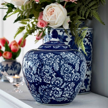 Jar - Delftware Ginger Jar 8W/10H