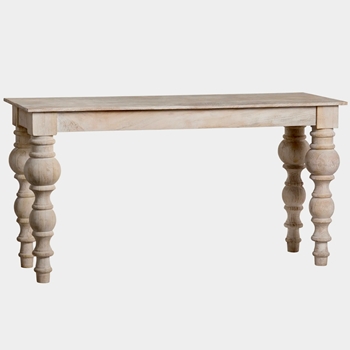 Console - Harvest White Washed Mango Wood 60W/21D/31H